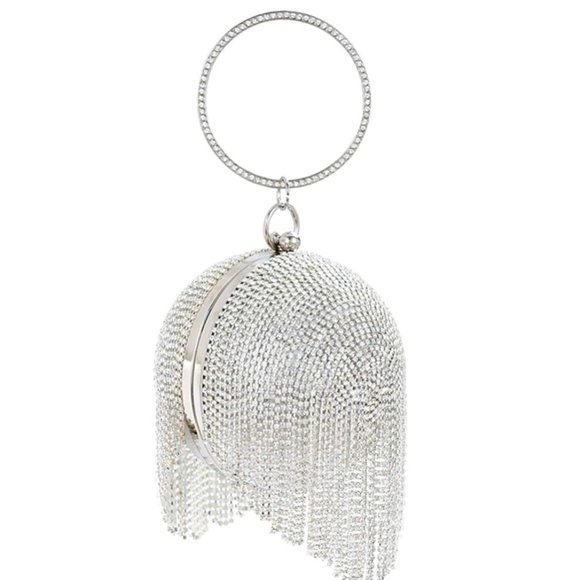 JOSEPH D'AREZZO Handbags - NWT - JOSEPH D'AREZZO Crystal Fringe Spher…
